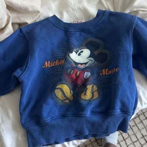 Vintage 90s Disney Store Exclusive Mickey Mouse Embroidered Blue Crew Neck Sweat